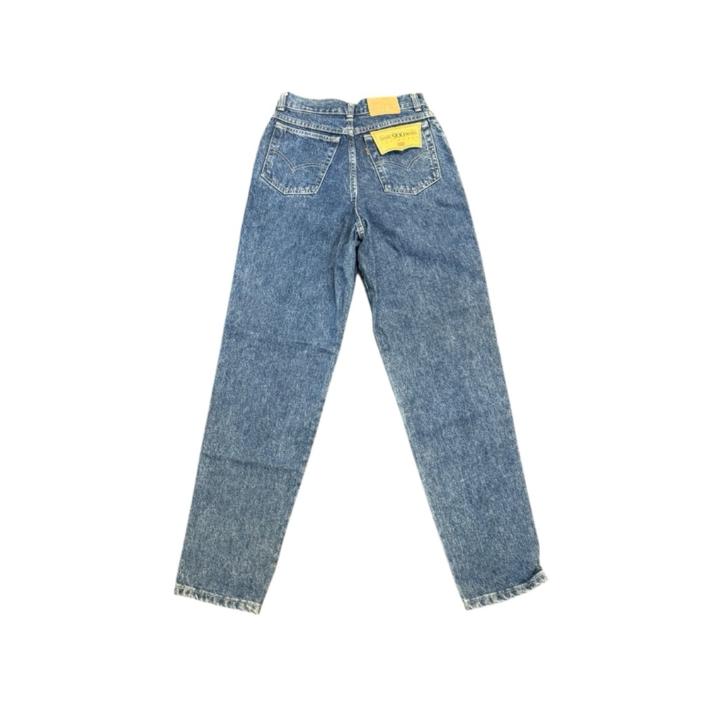 NWT VTG 90s Levi’s 902 Women’s High Rise Tapered Leg Acid Wash Denim Jeans Sz 7‌
